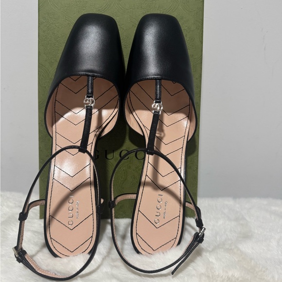 Gucci Black Leather Heels - Picture 3 of 7